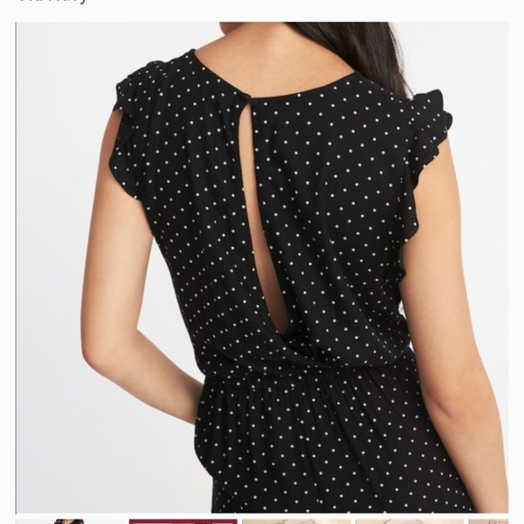 old navy jumpsuit polka dot